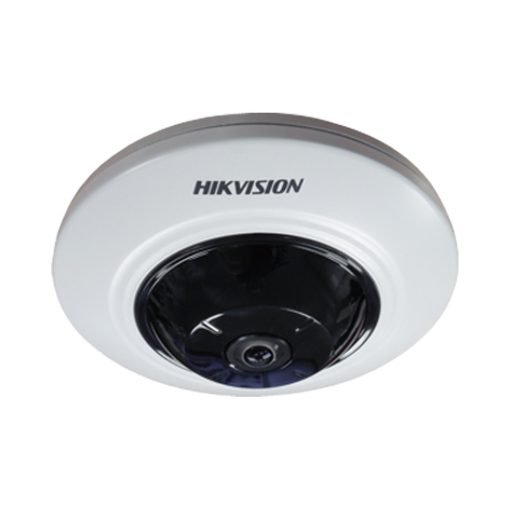 Cámara de red domo fija ojo de pez de 5 MP Hikvision